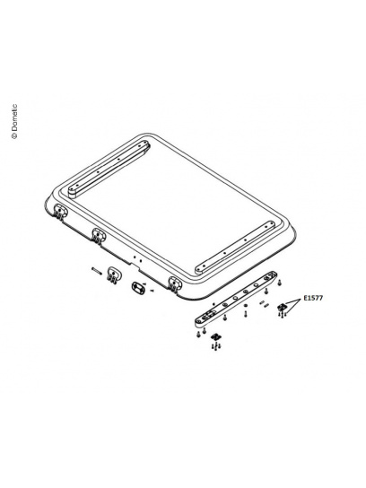 Klin prowadzący do okna Heki 3 - Dometic