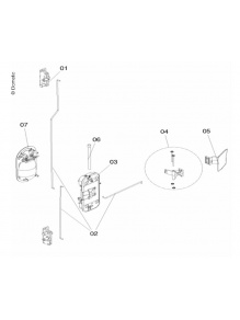 Mechanizm zamka CaraD-I300plus/I600plus - Dometic