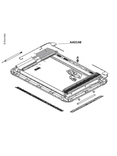 Moduł elektroniki świetlika Heki 3 - Dometic