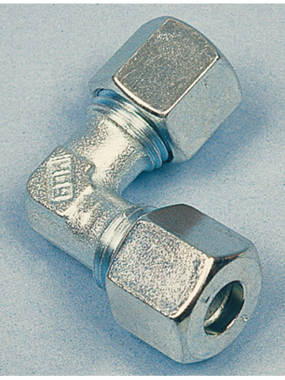 Kolanko skręcane na pierścień tnący 8 mm - Gok