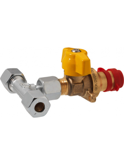 Zawór rozgałęźny RVS 8 z szybkozłączką - GOK