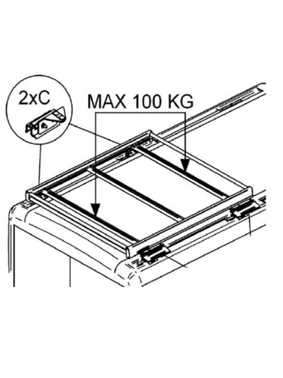 Relingi dachowe do Fiat Ducato od 2007 - Thule