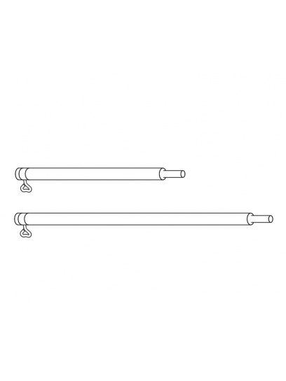 Przedłużka aluminiowa 0,5 m, srebrna – Piper