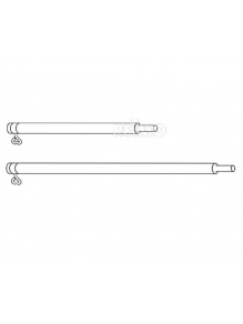 Przedłużka stalowa 0,5 m, srebrna – Piper