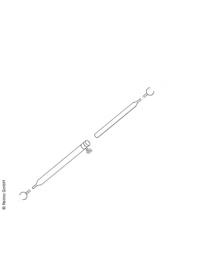 Drążek rozporowy aluminiowy 1,20–2,05 m, srebrny – Piper