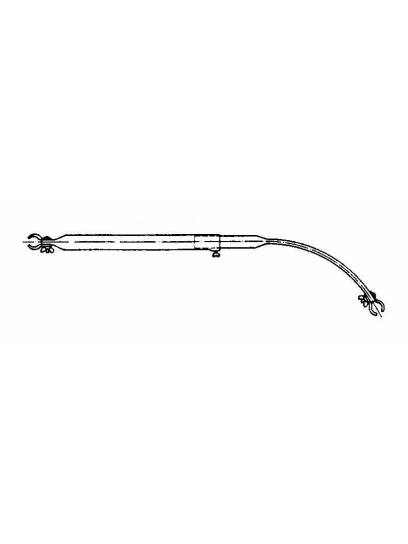 Belka dachowa do przedsionka 145–205 cm, stal, końcówka 22 mm, srebrna – Piper