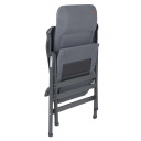 Krzesło kempingowe składane AirDeluxe XL Grey - Crespo