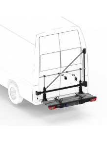 Bagażnik rowerowy tylny Trigo-Van e-bike + fatbike LED, czarny – Sawiko
