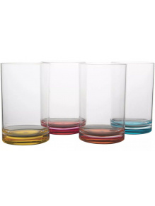 Szklanki Set Colour Line Rainbow 320 ml 4 szt. - Gimex
