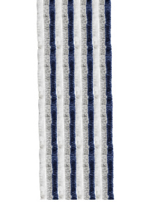 Kotki zasłona do drzwi przyczepy kampera 56x185 cm biało/szaro/granatowe - Arisol