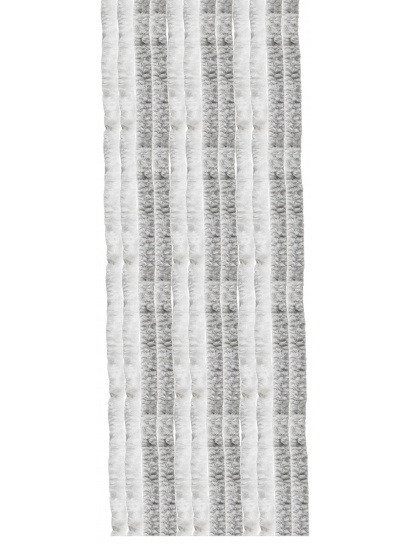 Kotki zasłona do drzwi przyczepy kampera 56x185 cm biało/szare - Arisol