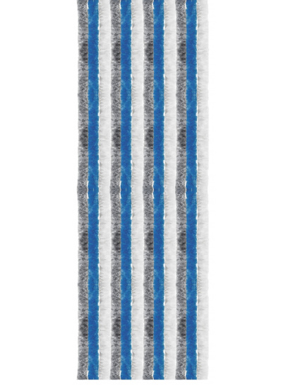 Kotki zasłona do drzwi przyczepy kampera 56x185 cm ciemnoszaro/niebiesko/białe - Arisol