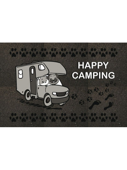 Wycieraczka do przyczepy kampera Flomat Happy Camping 60x40 cm - Arisol