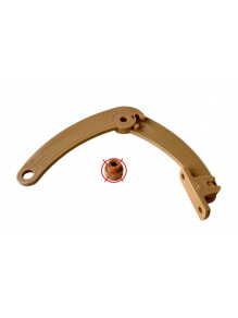 OUTLET - Zawias meblowy podnośnik blokada drzwiczek jasnobrązowy - Fawo