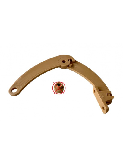 OUTLET - Zawias meblowy podnośnik blokada drzwiczek jasnobrązowy - Fawo