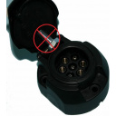 OUTLET - Gniazdo 12v 7 pin plastik