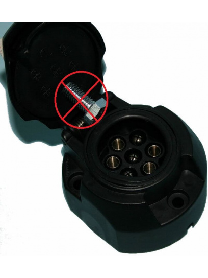 OUTLET - Gniazdo 12v 7 pin plastik