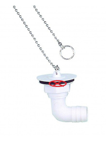 OUTLET - Odpływ umywalki syfon kątowy biały - Fawo