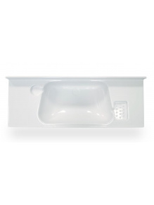 Umywalka prostokątna 820x320x150 mm biała