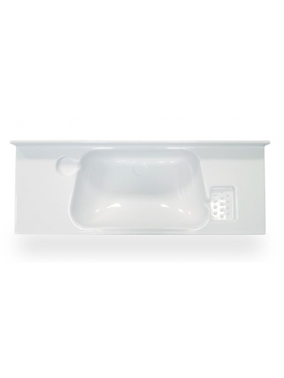 Umywalka prostokątna 820x320x150 mm biała