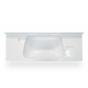 Umywalka prostokątna 820x300x150 mm biała