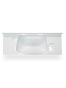 Umywalka prostokątna 820x300x150 mm biała
