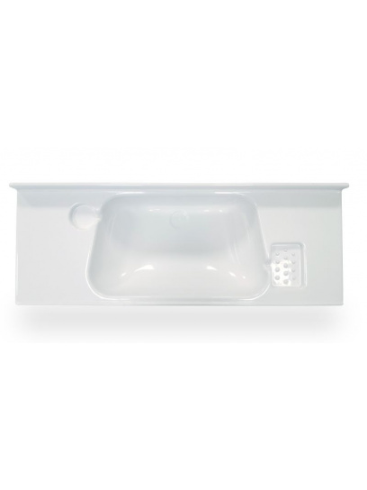 Umywalka prostokątna 820x300x150 mm biała