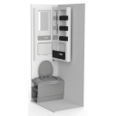 Szafka łazienkowa obrotowa Voila Compact biało/czarna