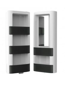 Szafka łazienkowa obrotowa Voila Pensile biało/czarna