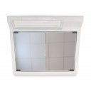 Dwudrzwiowa szafka łazienkowa z lustrem Specchiera + składana umywalka Lavello + panel elewacyjny Mobile ab