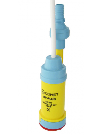 Pompka zanurzeniowa z zaworem zwrotnym i filtrem Vip-Plus 24 V, 16 l/min 1,0 bar - Comet