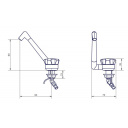 Kran Novo Super zimna woda biały - Comet