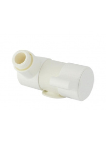 Bateria jednouchwytowa z przyłączem prysznicowym London zimna woda biała - Comet