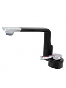 Bateria jednouchwytowa Florenz Arona ciepła/zimna woda czarny/chrom - Comet