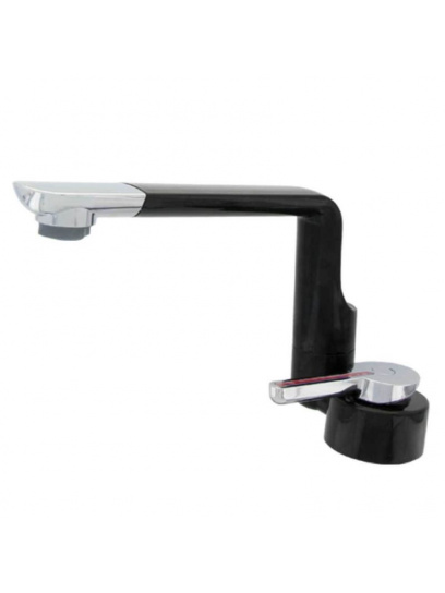 Bateria jednouchwytowa Florenz Arona ciepła/zimna woda czarny/chrom - Comet