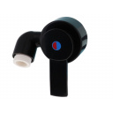 Bateria jednouchwytowa z przyłączem prysznicowym Florenz Kompakt ciepła/zimna woda czarna - Comet