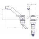 Bateria jednouchwytowa Florenz Sienna ciepła/zimna woda chrom - Comet