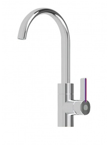 Bateria jednouchwytowa Lucca Oval ciepła/zimna woda chrom - Comet