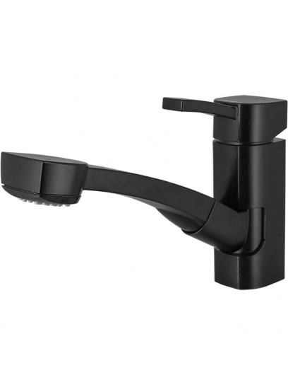 Bateria jednouchwytowa Capri z słuchawka prysznicową Piccina ciepła/zimna woda czarna - Comet