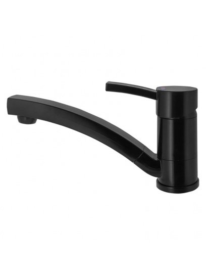 Bateria jednouchwytowa Capri Kompakt ciepła/zimna woda czarna - Comet