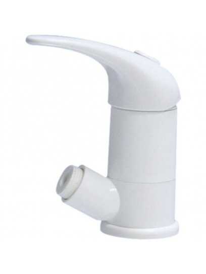 Bateria jednouchwytowa Roma z przyłączem prysznicowym ciepła/zimna woda biały - Comet