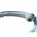 Prysznic z wężem Halter + bateria podblatowa Nova + uchwyt ścienny biały - Comet