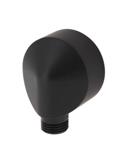 Łącznik ścienny kątowy do węża prysznicowego Kompakt 1/2``x1/2`` czarny - Comet