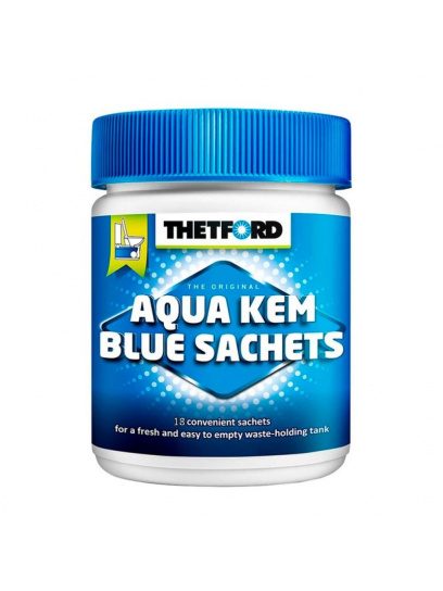 Saszetki kapsułki tabletki do toalet turystycznych Aqua Kem Blue Sachets 18 szt. - Thetford