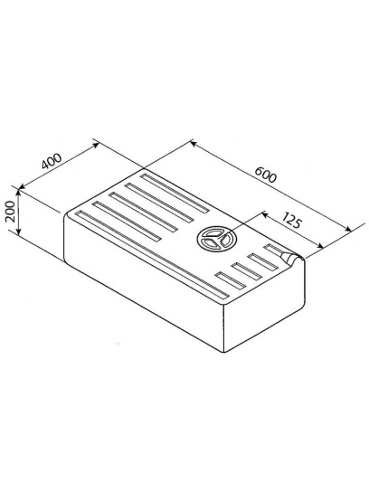 Zbiornik na wodę czystą/brudną 47 l