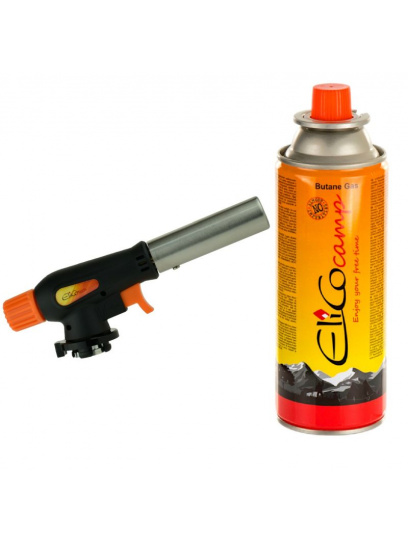 Palnik gazowy wielofunkcyjny bagnetowy RK-3129 + kartusz gazowy ElicoCamp 220 g - Elico