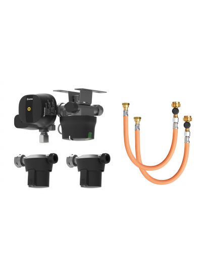 Reduktor ciśnienia gazu DuoControl CS poziomy + filtr + wąż G12 - Truma