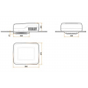 Dyfuzor do klimatyzacji dachowej Plein-Aircon Lightbox LED 12 V - Indel B