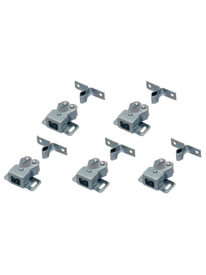 5szt Podwójny zaczep rolkowy 2-częściowy do szuflady - Fawo