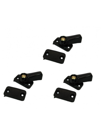 3szt Blokada drzwi plastikowa czarna - Fawo